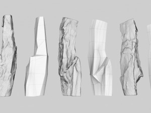 PSscanned Woodchips Pack 2 3D Model