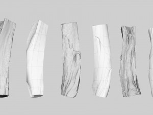 PSscanned Woodchips Pack 2 3D Model