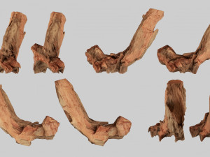 PSscanned Woodchips Pack 2 3D Model