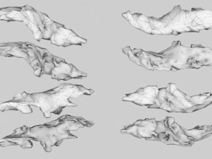 PSscanned Woodchips Pack 2 3D Model