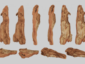 PSscanned Woodchips Pack 2 3D Model