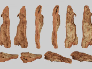 PSscanned Woodchips Pack 2 3D Model