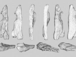 PSscanned Woodchips Pack 2 3D Model