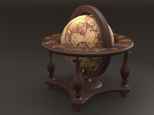 antique globe 3Dモデル