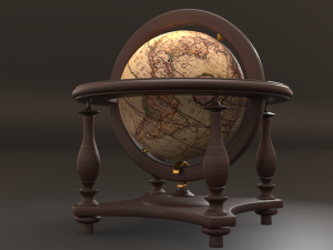 antique globe 3Dモデル