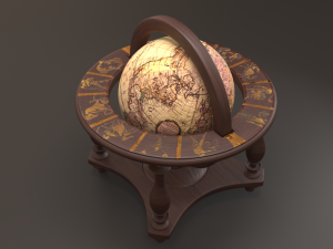 antique globe 3Dモデル