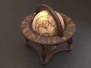 antique globe 3D Model