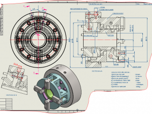 4j self-centering lever chuck Modèle 3D