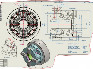 4j स्व-केंद्रित लीवर चक 3D मॉडल