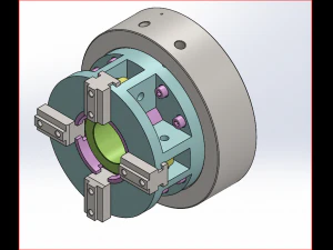 4j self-centering lever chuck 3D Model