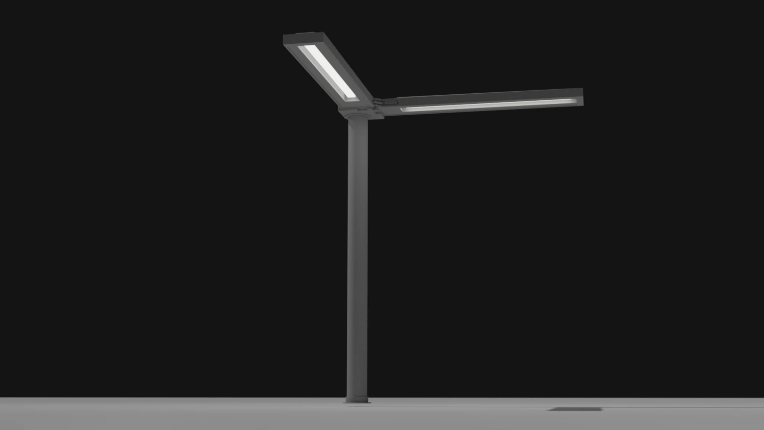 simple high tech lamppost 3D Model .c4d .max .obj .3ds .fbx .stl .blend 