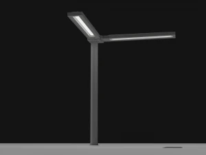 简单的高科技灯柱 3D 模型