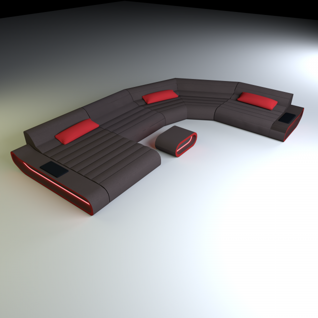 modern sofa Model 3D .c4d .max .obj .3ds .fbx .stl .blend 
