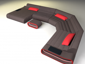 modern sofa Model 3D