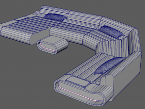 modern sofa Model 3D