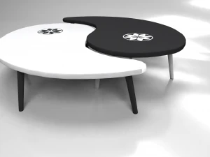yin-yang coffee table 3D Model