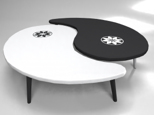 yin-yang coffee table 3D Model