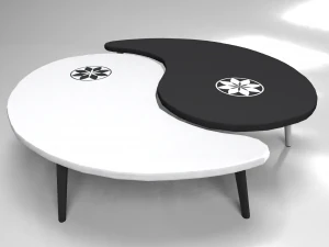 yin-yang coffee table 3D Model