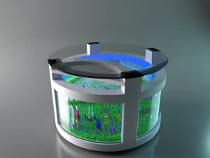 水族箱桌 3D 模型