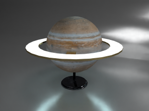 saturn desk lamp Model 3D