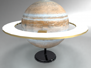 saturn desk lamp Model 3D