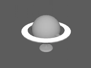saturn desk lamp 3D Model