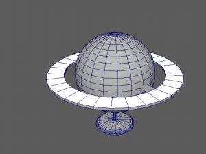saturn desk lamp Model 3D