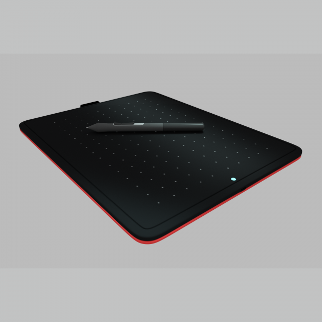 digital pen and tablet Model 3D .c4d .max .obj .3ds .fbx .stl .blend 