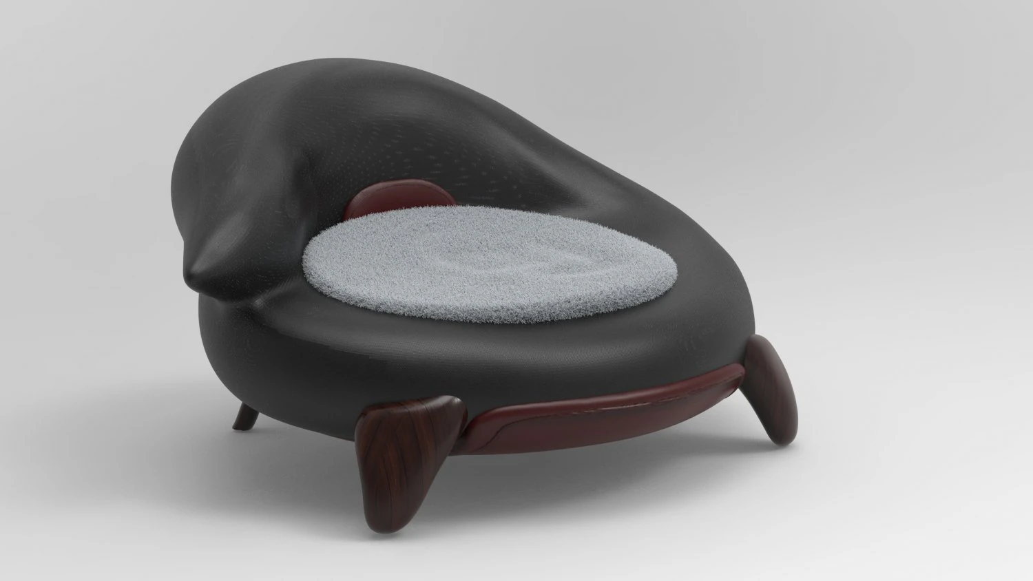 fox chair 3D Model .c4d .max .obj .3ds .fbx .stl .blend 