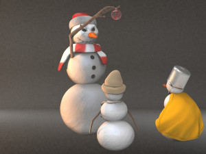 snowman 3D Model