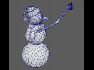 雪人 3D 模型