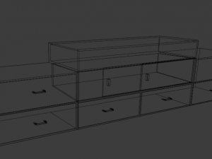 living room rack 3D Model