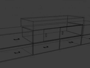 living room rack 3D Model