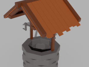 well low poly 3D 모델