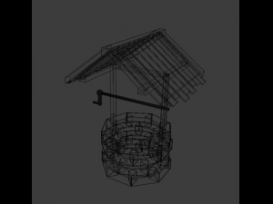 well low poly 3D 모델