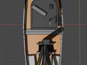 fishing boat low poly 3D Model