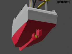 fishing boat low poly 3D 모델