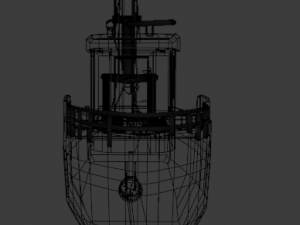 fishing boat low poly 3D 모델