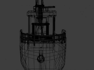 fishing boat low poly 3D Model