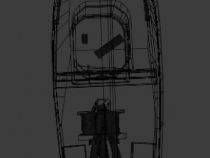 fishing boat low poly 3D 모델
