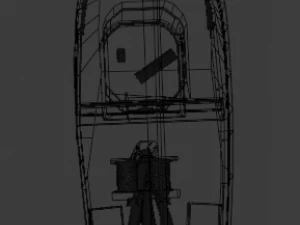 fishing boat low poly 3D Model