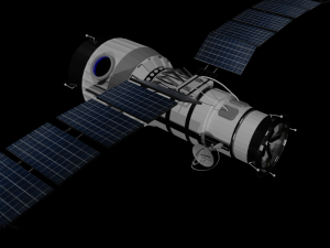 satlite low poly 3D 模型