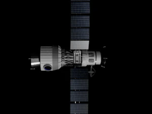 sat&eacute;lite baixo poli Modelo 3D