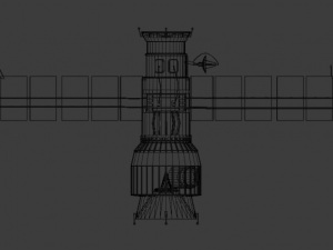 satlite low poly 3D Model