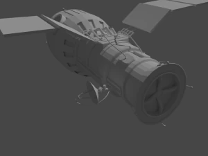 sat&eacute;lite baixo poli Modelo 3D