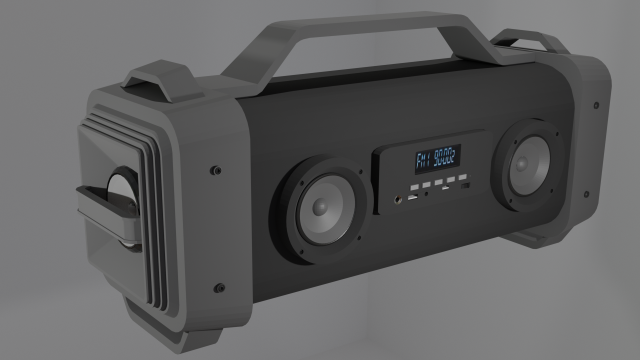 mobile speaker Model 3D .c4d .max .obj .3ds .fbx .stl .blend 
