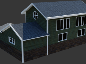 american house Model 3D