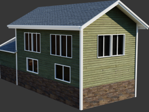 american house Model 3D