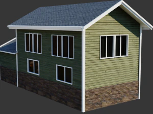 casa americana Modelo 3D