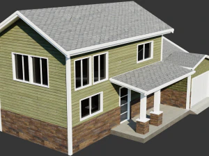 casa americana Modelo 3D